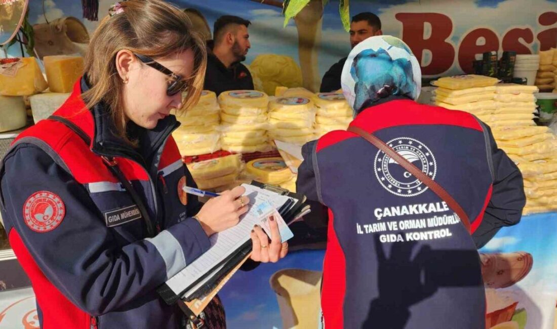 Çanakkale’de düzenlenen yöresel ürün festivalinde İl Tarım ve Orman Müdürlüğü