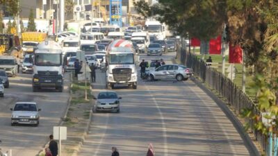 Adıyaman şehrinde meydana gelen trafik kazası nedeniyle şehrin en yoğun