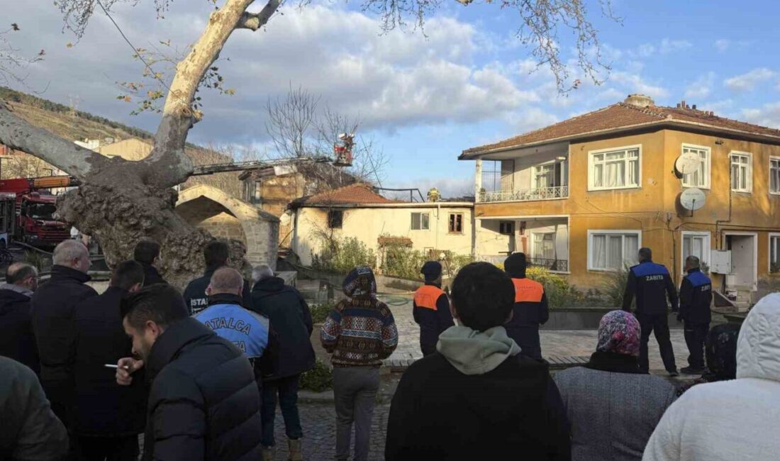 Çatalca ilçesinde bir evde meydana gelen yangın kısa sürede tüm