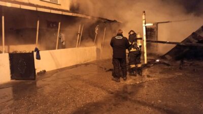 Çaycuma ilçesine bağlı Hacıibadi Köyü’nde bir evin kazan dairesinde çıkan