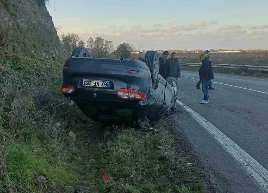 Çaycuma ilçesine bağlı Gökçeler-Sefercik karayolunda meydana gelen trafik kazasında, bir