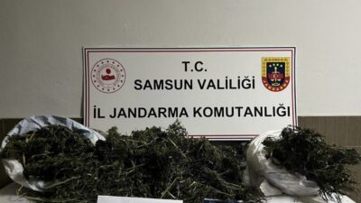 Samsun’un Çarşamba ilçesinde jandarma birimi tarafından gerçekleştirilen operasyonda 3 kilo