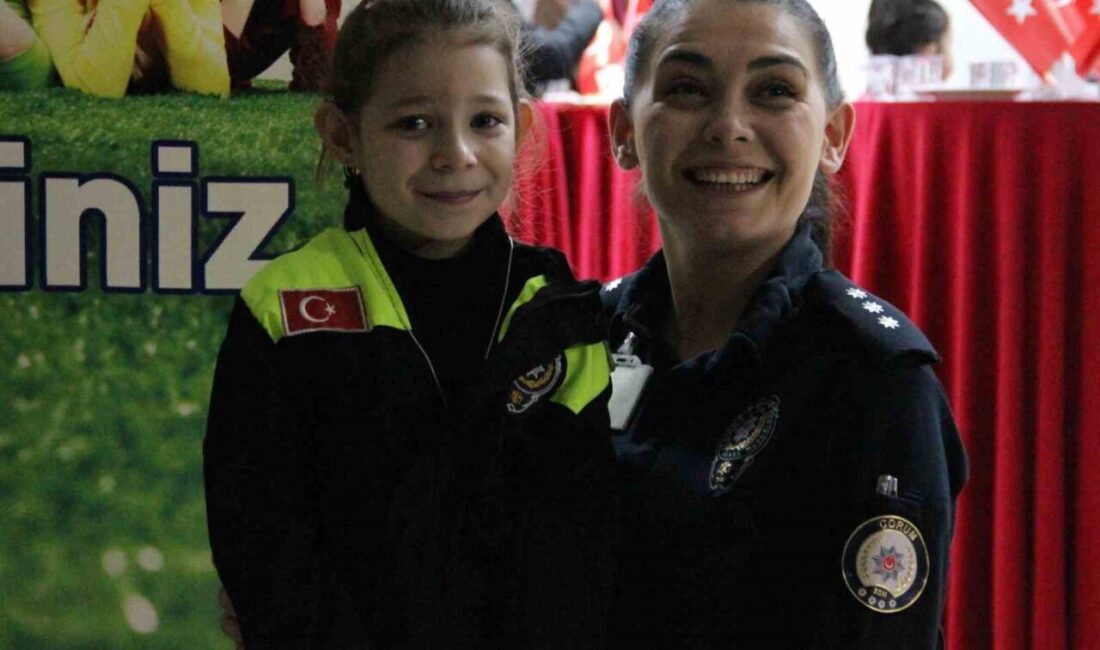 Çorum İl Emniyet Müdürlüğü tarafından gerçekleştirilen bir proje kapsamında, çocuk