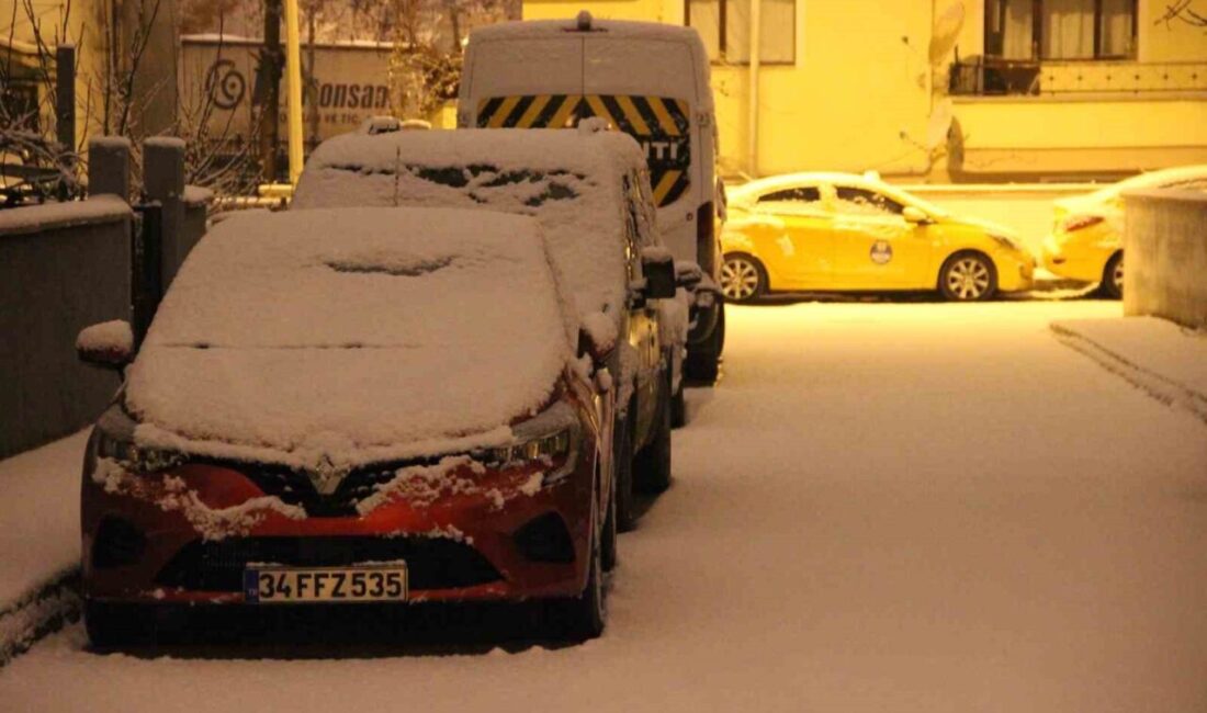 Çorum’un yüksek kesimlerini etkisi altına alan kar yağışı, gece yarısından
