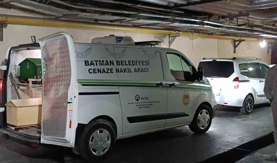 Beşiri ilçesine bağlı Samanlı köyünde, dam üzerinde kar temizliği yaparken