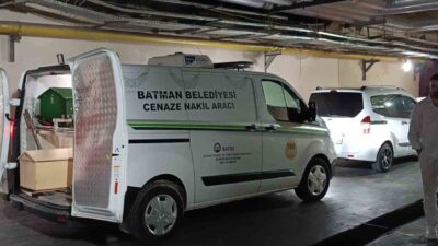 Beşiri ilçesine bağlı Samanlı köyünde, dam üzerinde kar temizliği yaparken