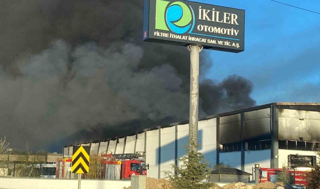 Denizli’deki bir organize sanayi bölgesinde filtre üretimi yapan bir fabrikada