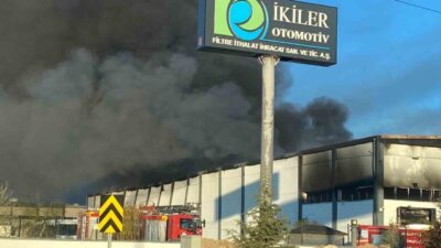 Denizli’deki bir organize sanayi bölgesinde filtre üretimi yapan bir fabrikada