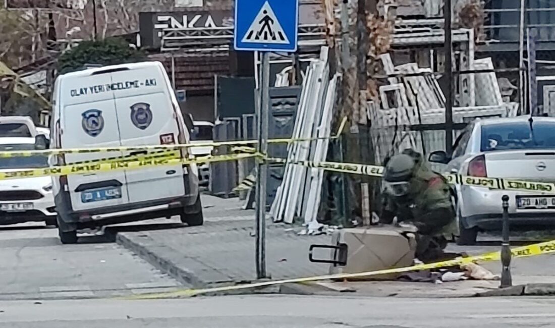 Denizli’nin Pamukkale ilçesinde, bir trafik ışıklarındaki sahipsiz valiz şüpheli bulunarak