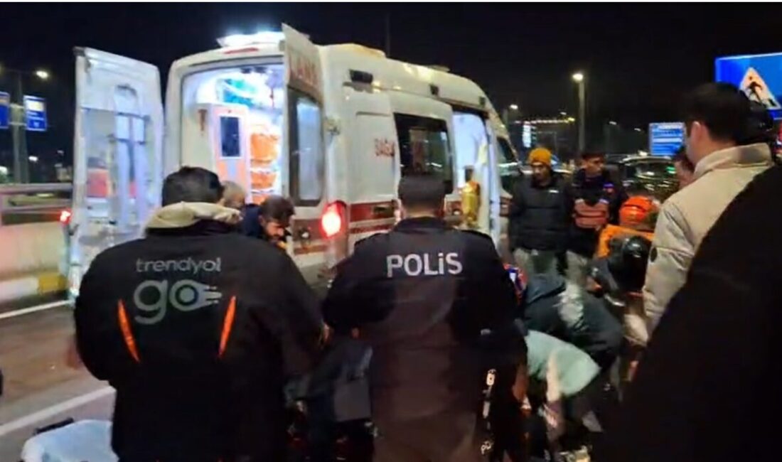 Karabük’te meydana gelen bir kazada, kontrolden çıkan bir motosiklet devrildi