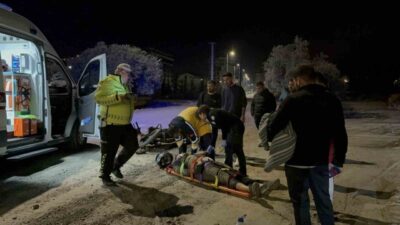 Antalya’nın Gazipaşa ilçesinde, alkollü bir motosiklet sürücüsünün karıştığı trafik kazasında