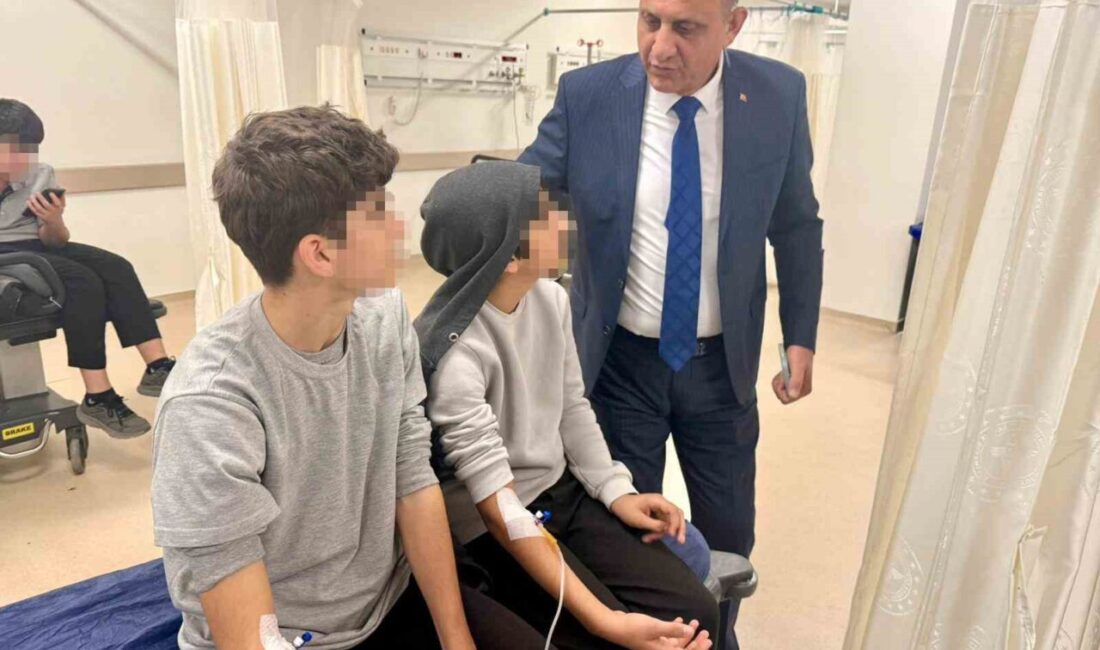 Tarsus ilçesinde bulunan bir lisede öğrencilerden birinin doğum günü için