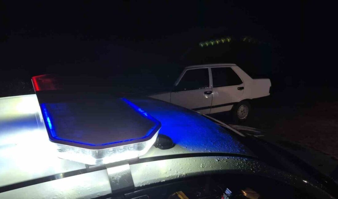 Bartın ilinde polis ekipleri ile dur ihtarına uymayan bir sürücü