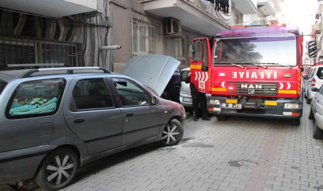 Aydın’ın Efeler ilçesinde bir sürücünün park etmeye çalıştığı sırada aracında