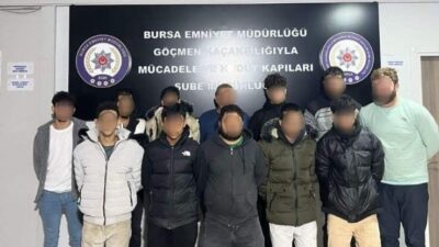 Bursa Emniyet Müdürlüğü ekipleri, Yıldırım ilçesinde göçmen kaçakçılığıyla mücadele kapsamında
