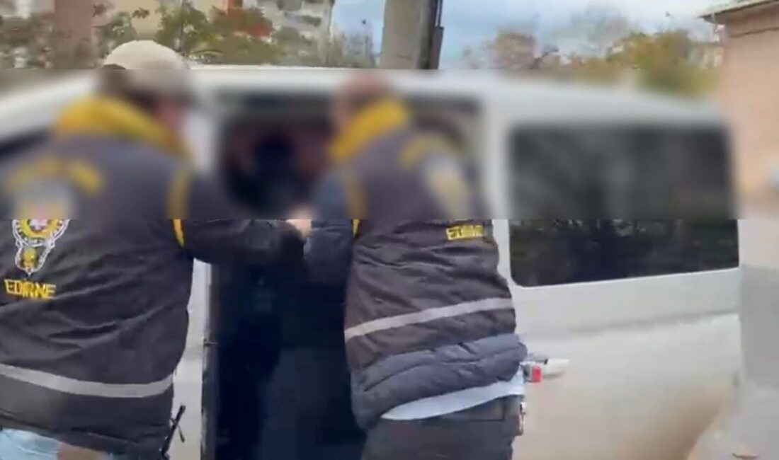 Edirne’de kaçtığı yerde gizlenen ve çeşitli suçlardan toplamda 41 yıl