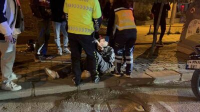 Edirne’de meydana gelen trafik kazasında, alkollü olduğu belirlenen motosiklet sürücüsü