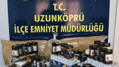 Edirne’nin Uzunköprü ilçesinde polis ekipleri tarafından gerçekleştirilen operasyonlarda, iki iş