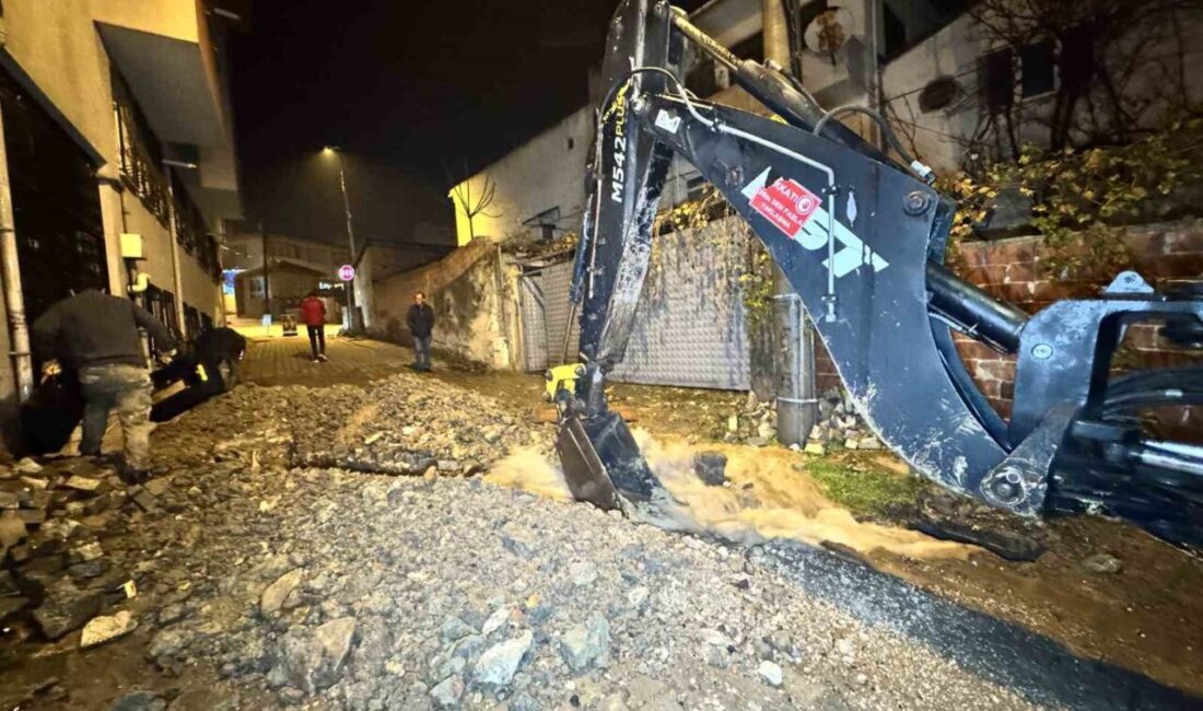 Edirne’de bir içme suyu hattında meydana gelen patlama sonucunda su