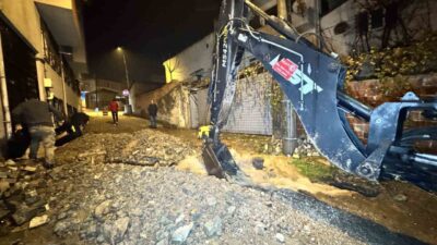 Edirne’de bir içme suyu hattında meydana gelen patlama sonucunda su