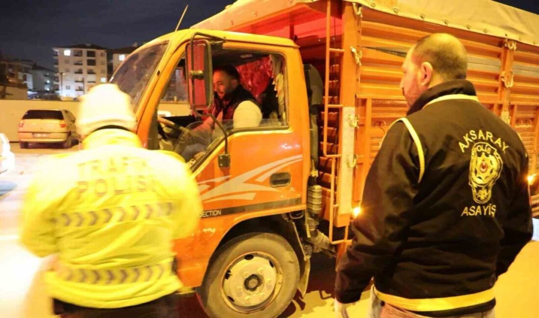 Aksaray’da, ehliyetsiz bir sürücü tarafından kullanılan ve çekme belgeli olduğu