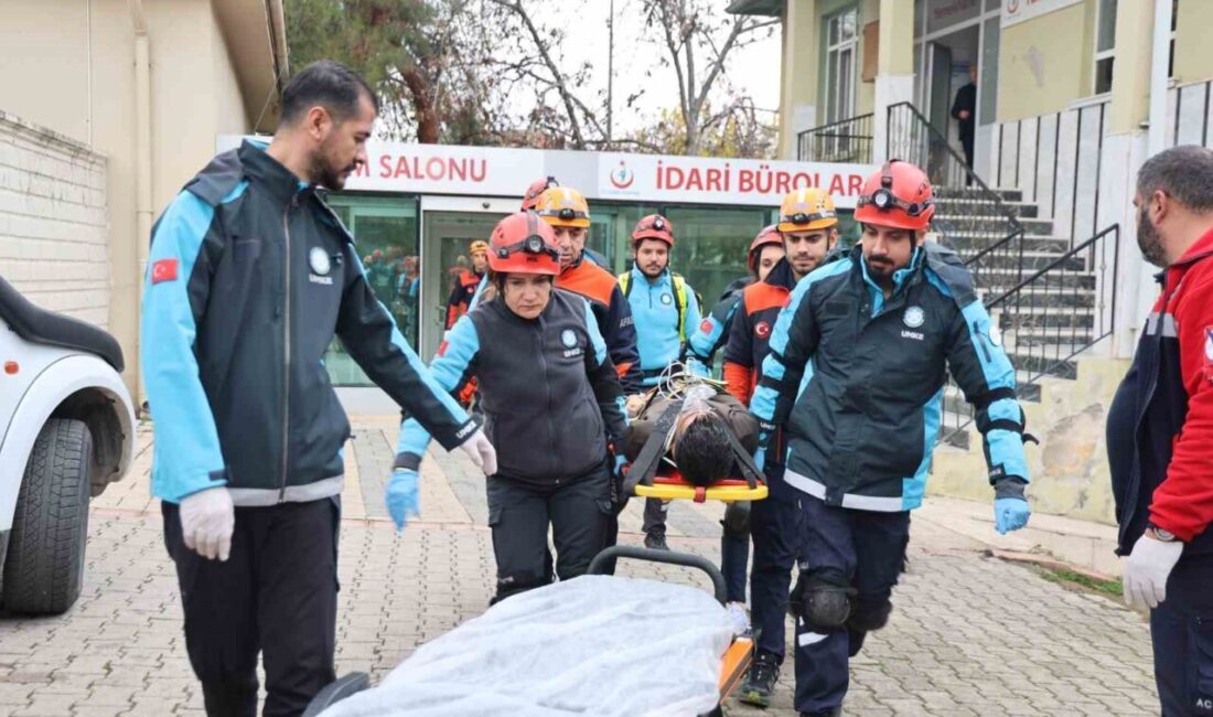 Elazığ Ruh ve Sinir Hastalıkları Hastanesi’nde senaryo gereği Bingöl’de meydana
