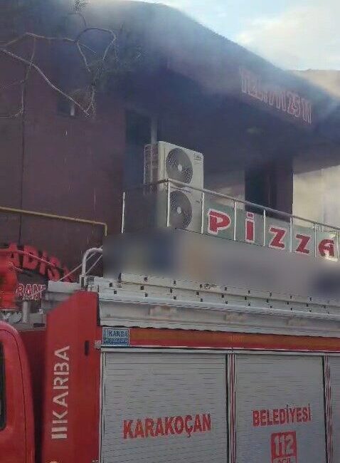 Elazığ’da bulunan bir restoranın mutfak bölümünde çıkan ve korku yaratan