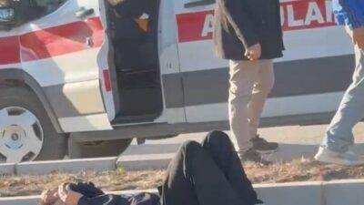 Elazığ’da bir motosiklet sürücüsünün kontrolünü kaybetmesi sonucu yaşanan kaza, 2