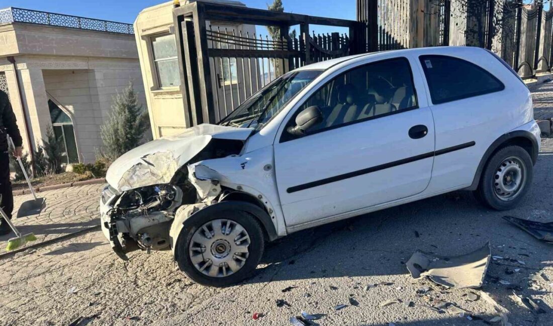 Elazığ’da meydana gelen trafik kazasında, bir kişi ticari araç ile