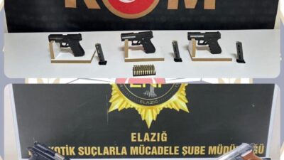 Elazığ ilinde düzenlenen bir operasyonda 530 gram esrar, 32 gram