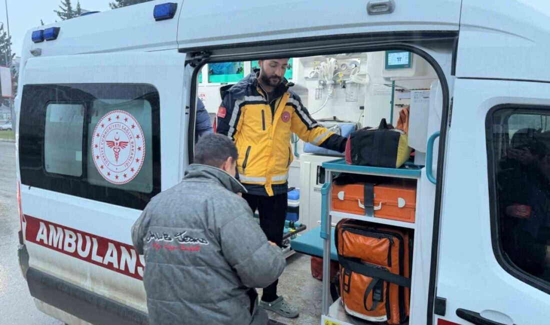 Adıyaman’da eli spiral makinesiyle kesilen bir kişi, Valilik Kavşağı civarında