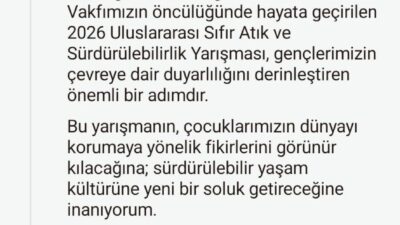 Cumhurbaşkanı Recep Tayyip Erdoğan’ın eşi Emine Erdoğan, Milli Eğitim Bakanlığı