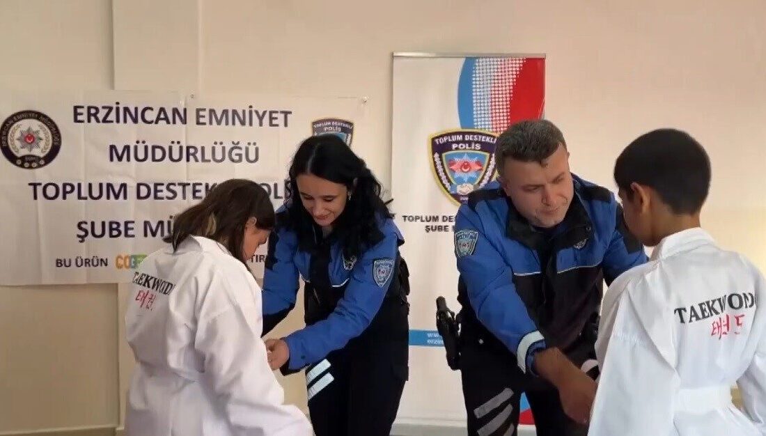 Erzincan Emniyet Müdürlüğü, Asayiş Daire Başkanlığı tarafından yürütülen Çocuk ve