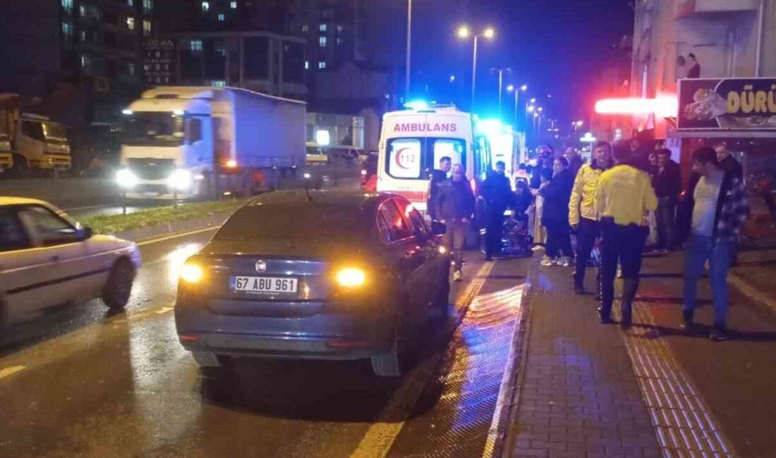 Ereğli ilçesinde, akşam saatlerinde meydana gelen bir motosiklet kazasında, Ereğli-Devrek