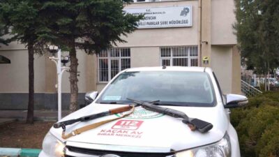İlçede yasa dışı avcılıkla mücadele kapsamında yapılan denetimler sonucunda vurulmuş