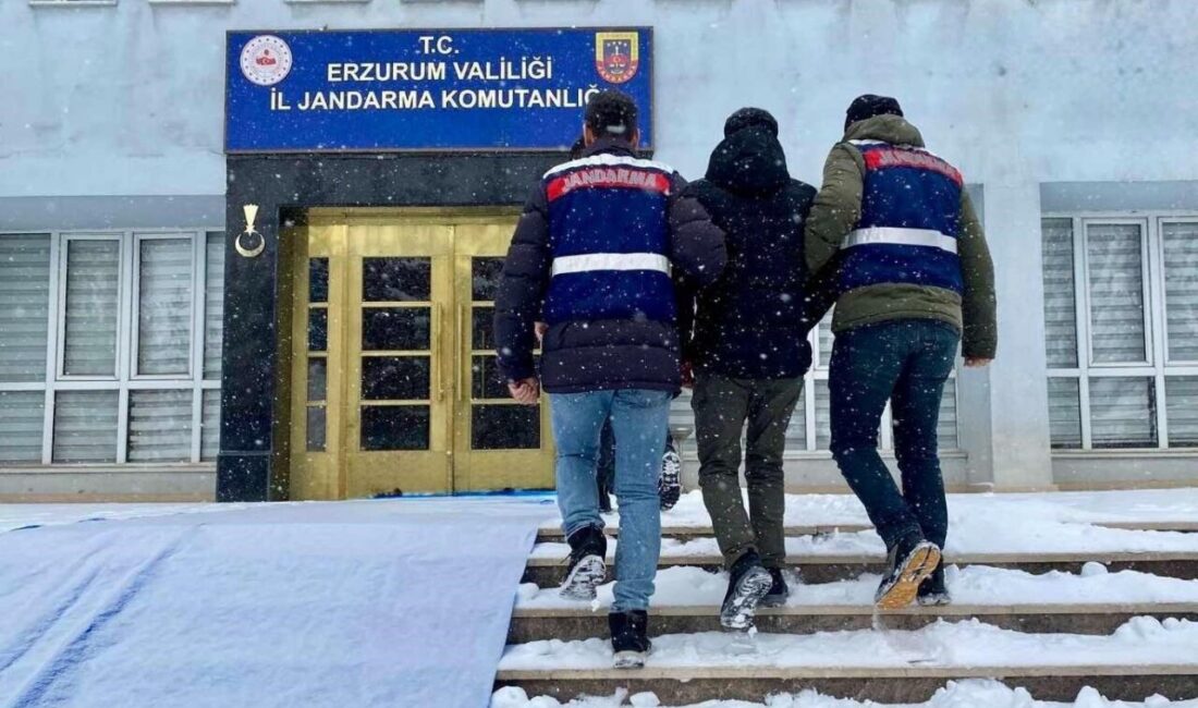 Erzurum’da Jandarma ekipleri, DEAŞ’a karşı düzenlenen operasyon neticesinde 1 kişinin