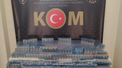 Erzurum’da polis ekipleri tarafından gerçekleştirilen operasyonda 3 bin 442 paket