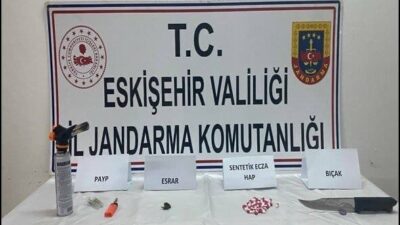 Eskişehir’e kaçırılacak olan uyuşturucu madde hakkında bilgi alan jandarma ekipleri,