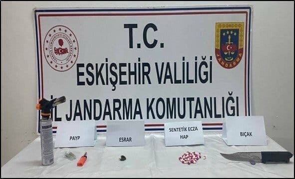 Eskişehir’e kaçırılacak olan uyuşturucu madde hakkında bilgi alan jandarma ekipleri,