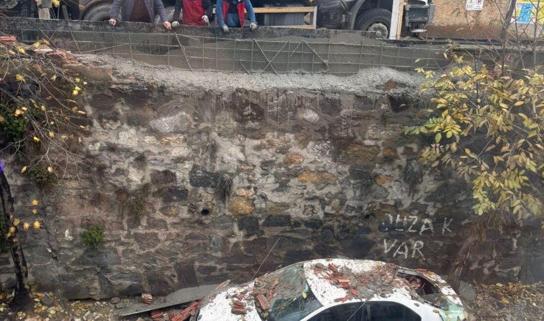 Eyüpsultan ilçesinde bir inşaat çalışmasında beton pompasının devreye girmesi sonucu