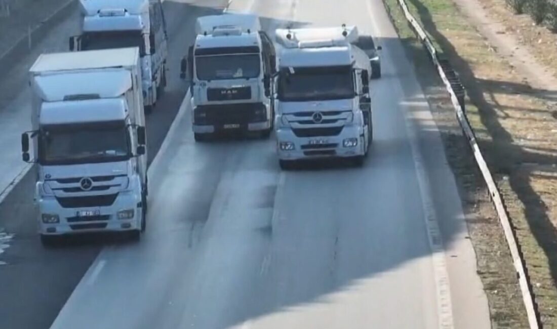 Gaziantep’te, Kasım ayında, TAG Otoyolu’nda gerçekleştirilen dron destekli trafik denetimlerinde