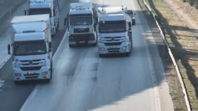 Gaziantep’te, Kasım ayında, TAG Otoyolu’nda gerçekleştirilen dron destekli trafik denetimlerinde