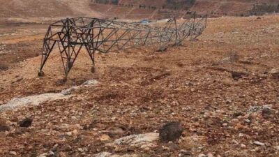 Gaziantep’te, son 2 ay içinde elektrik direklerini devirerek 3.4 milyon