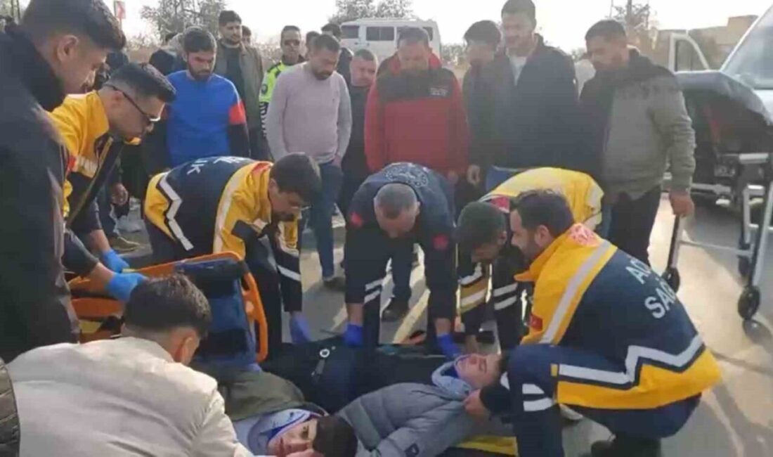 Gaziantep’te, bir motosikletin bir otomobile arkadan çarpması sonucu meydana gelen