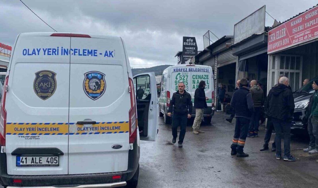 Körfez ilçesinde yaşanan acı olayda, soğuktan korunması için iş yerine