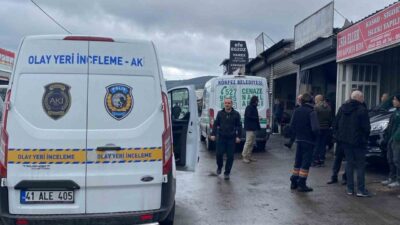 Körfez ilçesinde yaşanan acı olayda, soğuktan korunması için iş yerine