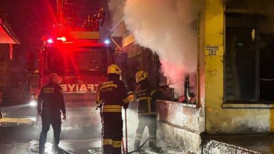 Erzincan’ın Karaağaç Mahallesi’nde bulunan bir iş yerinde gece meydana gelen