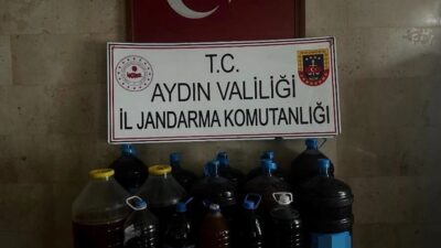 Aydın’ın Germencik ilçesinde jandarma ekipleri tarafından düzenlenen bir operasyonda 202