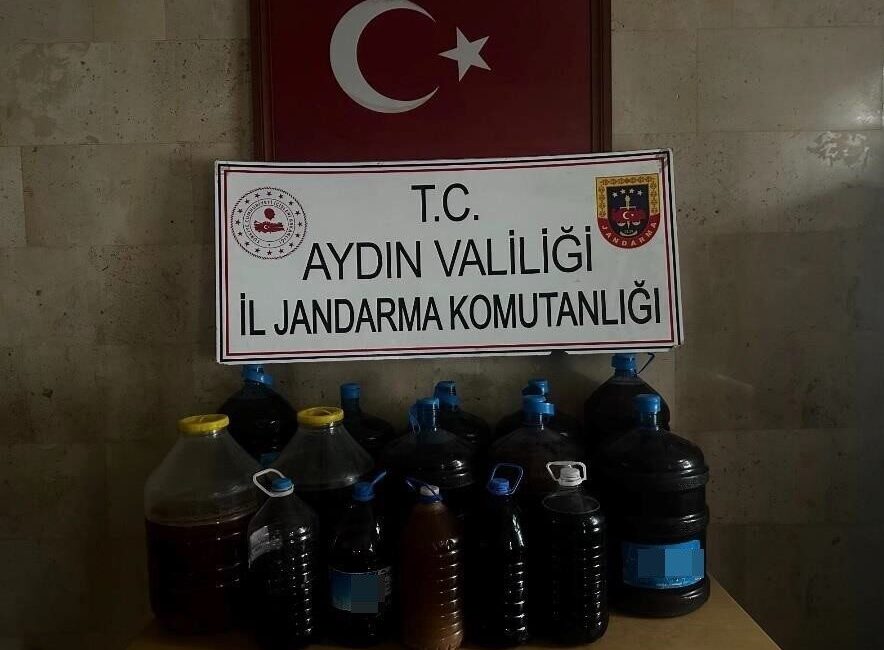 Aydın’ın Germencik ilçesinde jandarma ekipleri tarafından düzenlenen bir operasyonda 202