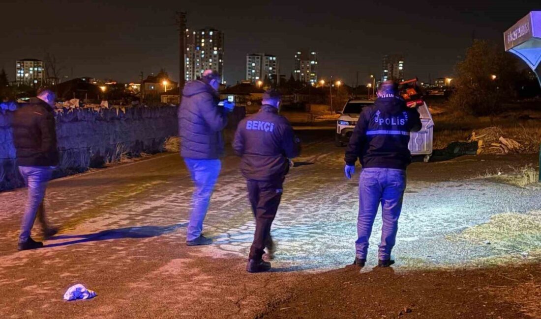 Melikgazi ilçesinde meydana gelen bıçakla yaralama olayıyla ilgili polis ekipleri